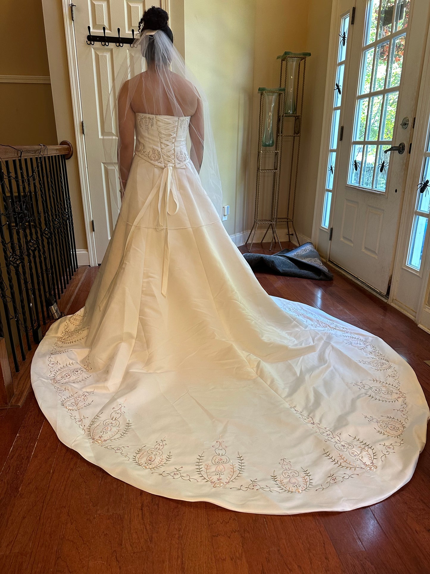 A Strapless Gown