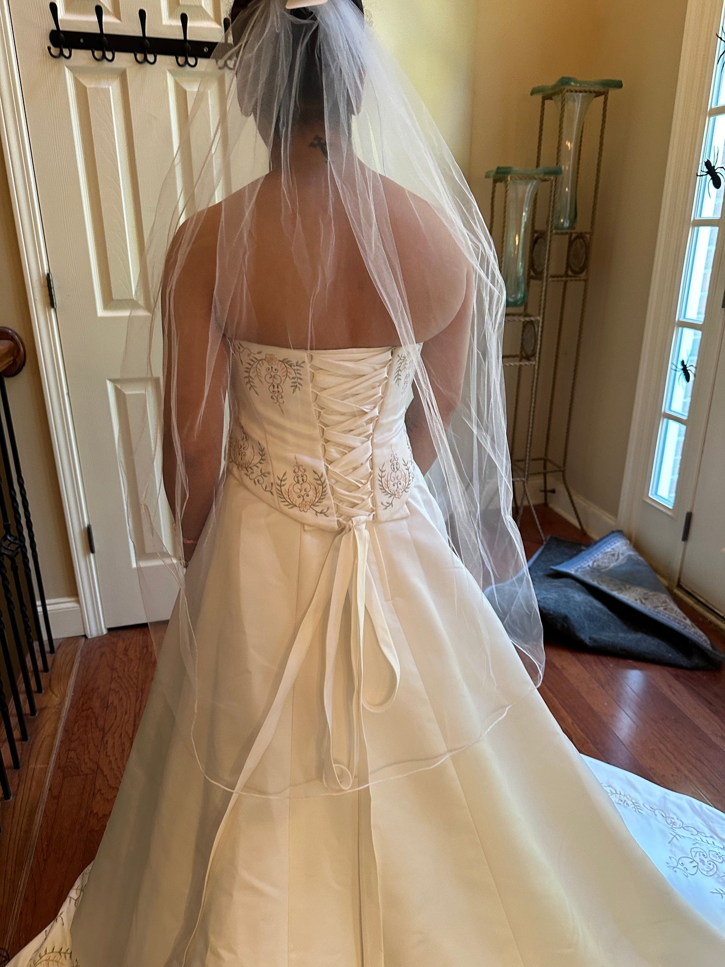 A Strapless Gown