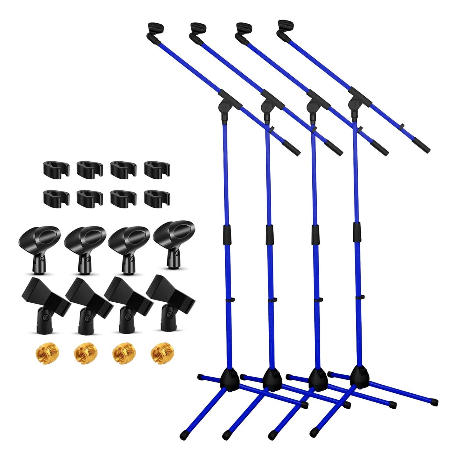 5Core Tripod Mic Stand 4Pcs Adjustable Holder Floor Microphone Boom Arm-0