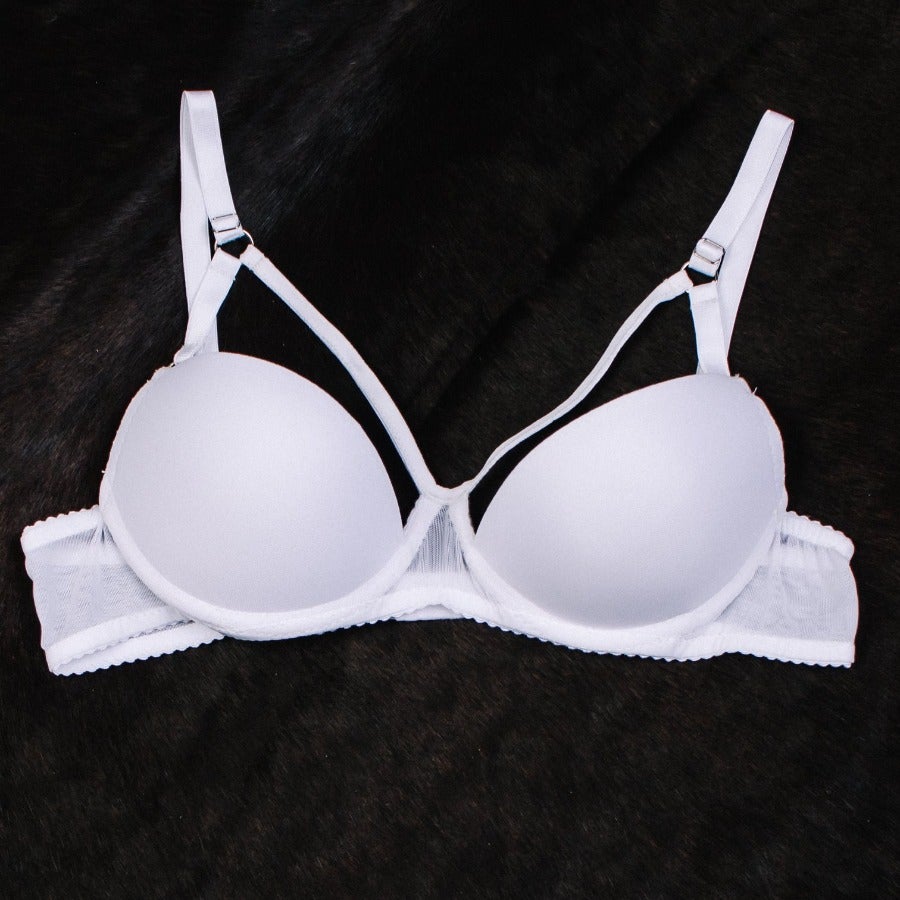 Push up white Lingerie Set