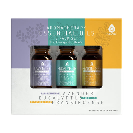 a 3 Pack Aromatherapy Essential oils (Lavender, Eucalyptus, Frankincense)
