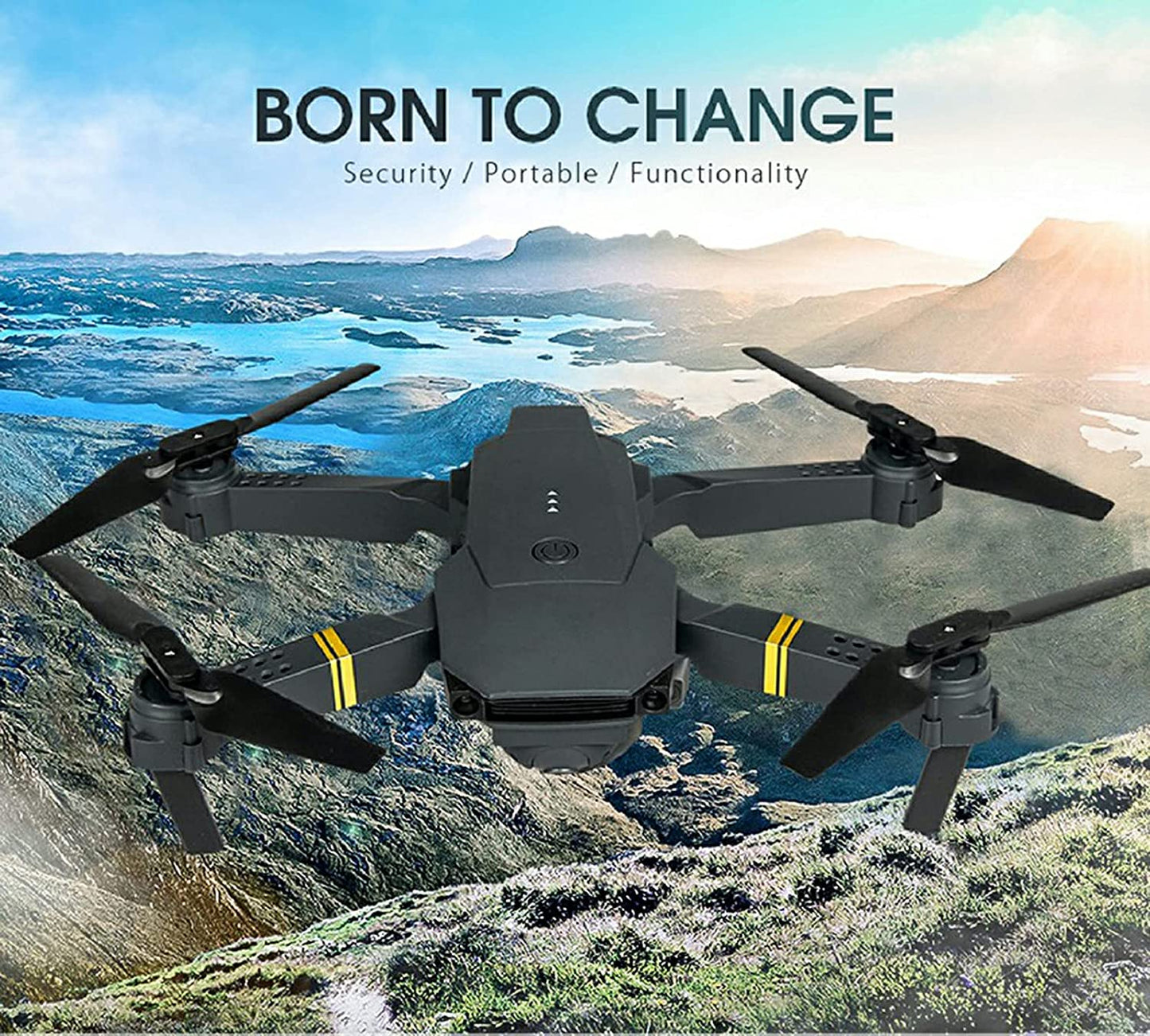 a 4K HD Dual Camera RC FPV WiFi Portable Wide Angle Foldable Quadcopter Drone