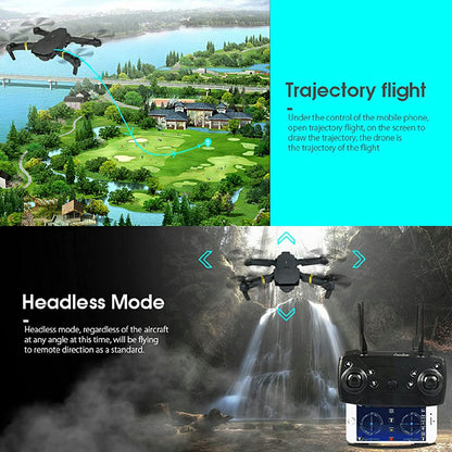a 4K HD Dual Camera RC FPV WiFi Portable Wide Angle Foldable Quadcopter Drone