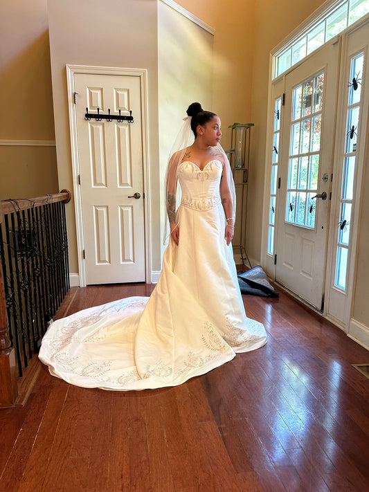 A Strapless Gown