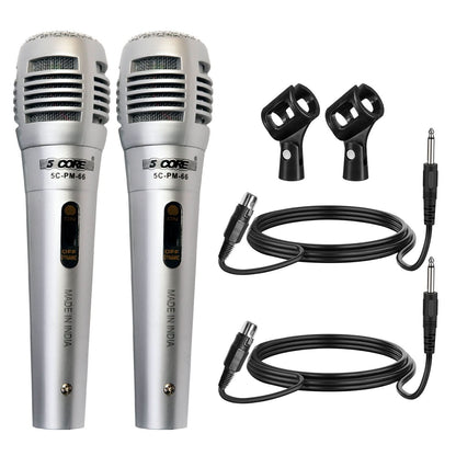 5Core XLR Microphone Dynamic Mic Karaoke Singing Studio Mics Handheld Microfono-0