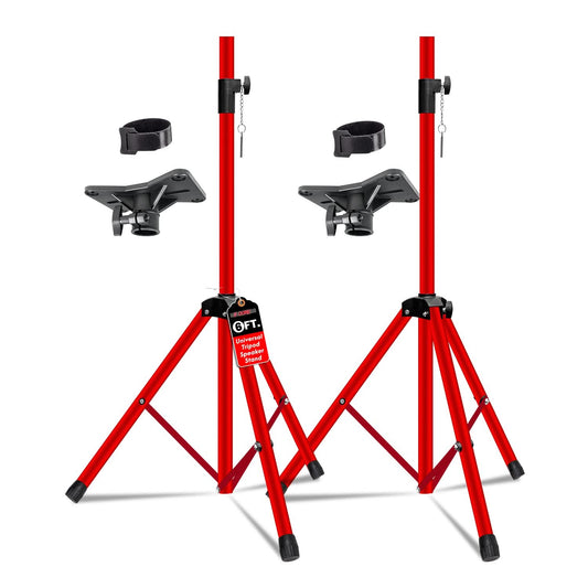 5Core Speaker Stand Tripod 2Pcs Tall Adjustable 72 Inch DJ Studio Monitor Stands Pole Mount-0