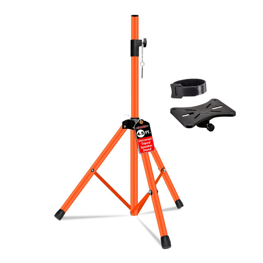 5 Core Speaker Stand Adjustable 31 to 54" PA DJ Tripod Stands Heavy Duty w 35mm Insert 132 Lbs-0