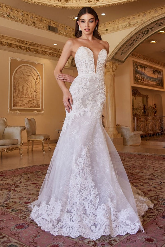 Strapless Wedding Gown-0