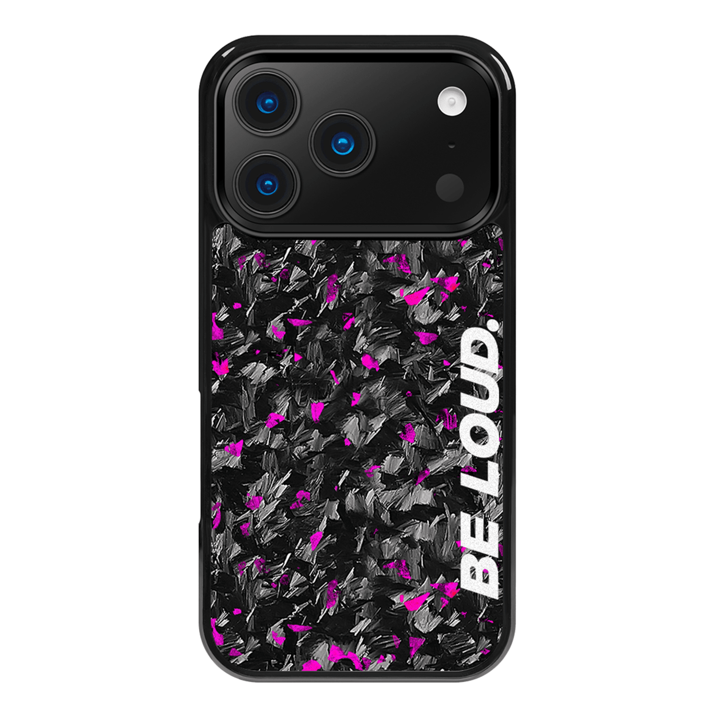 a iPhone | Purple Flake Real Forged Carbon Fiber Case | BE LOUD. x SCF