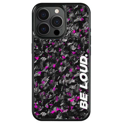 a iPhone | Purple Flake Real Forged Carbon Fiber Case | BE LOUD. x SCF