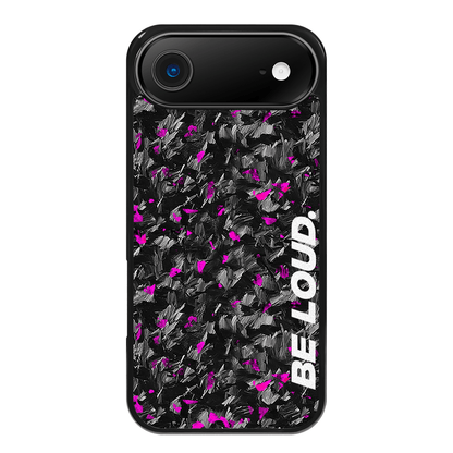 a iPhone | Purple Flake Real Forged Carbon Fiber Case | BE LOUD. x SCF