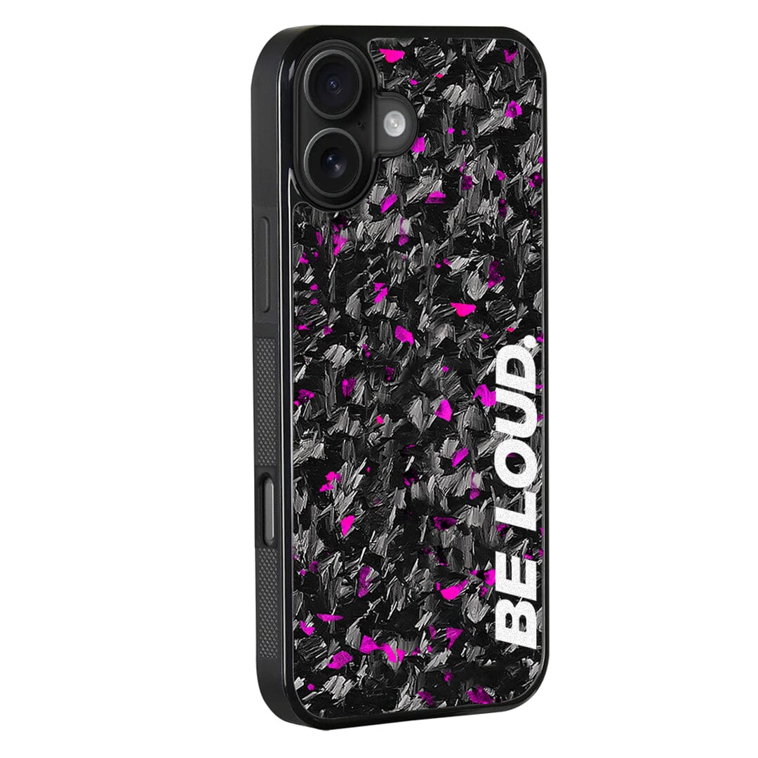 a iPhone | Purple Flake Real Forged Carbon Fiber Case | BE LOUD. x SCF