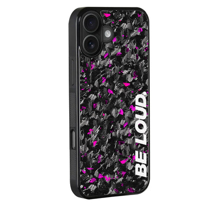 a iPhone | Purple Flake Real Forged Carbon Fiber Case | BE LOUD. x SCF