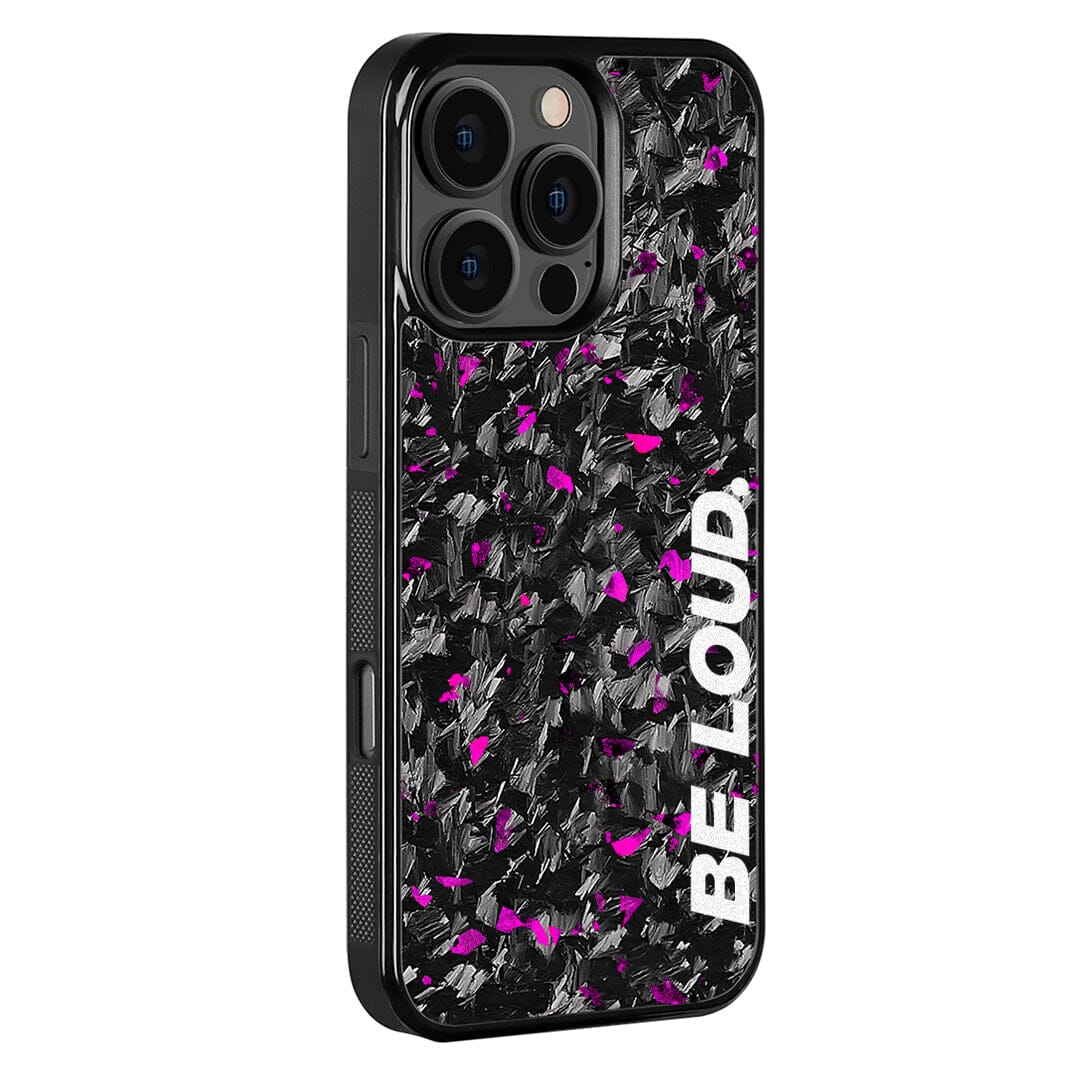 a iPhone | Purple Flake Real Forged Carbon Fiber Case | BE LOUD. x SCF