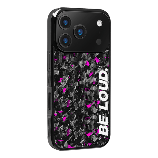 a iPhone | Purple Flake Real Forged Carbon Fiber Case | BE LOUD. x SCF