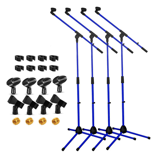 5Core Tripod Mic Stand 4Pcs Adjustable Holder Floor Microphone Boom Arm-0